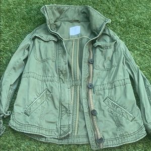 abercrombie and fitch green jacket
